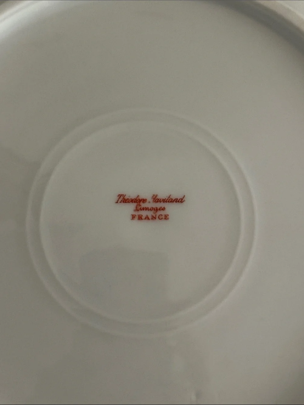 Theodore HAVILAND Limoges Dinner Plate Pink Poppies 9.5” Scalloped Antique